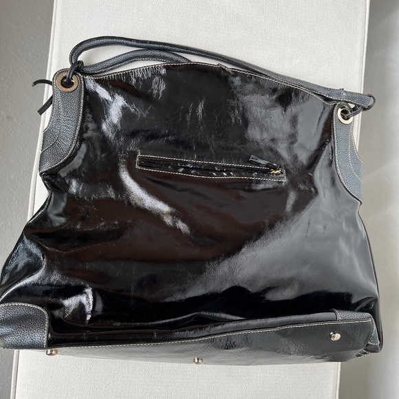 Anya Hindmarch giant tote/shoulder bag/shopper, patent leather, EUC. - Picture 11 of 16